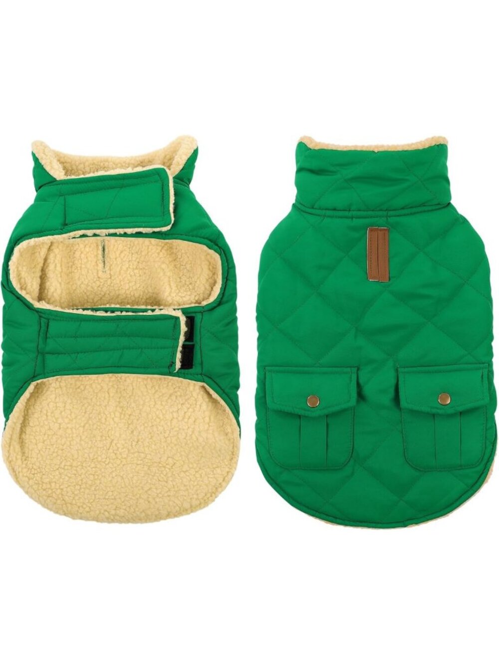 Cozy XS Dog Coat - Warm Puffer Vest for Cold Weather, Quilted Winter Jacket